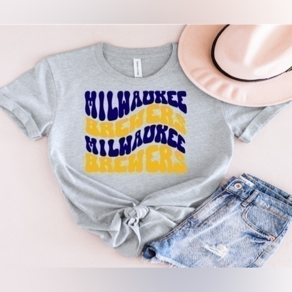 Milwaukee Brewers Wavy Tee